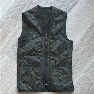 Barbour Olive Quilted Vest
